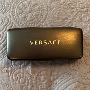 Versace Black and Gold Sunglasses Case
